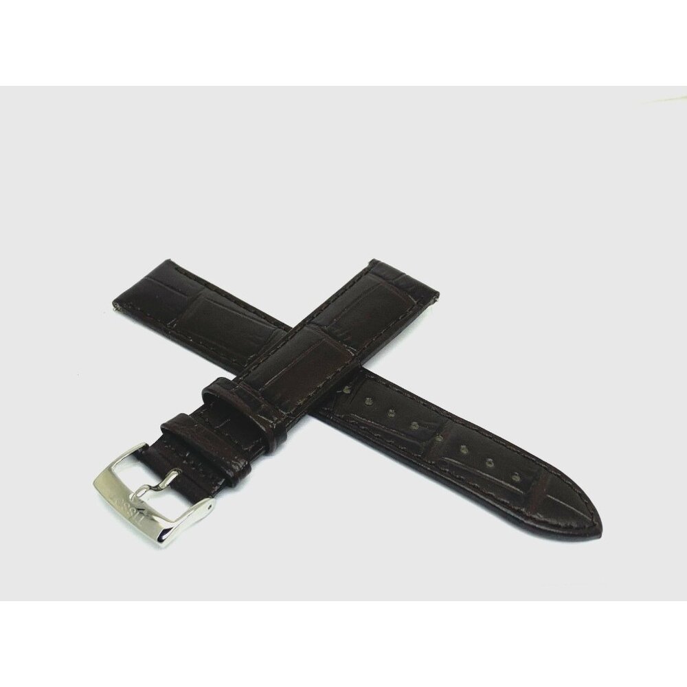 Tissot Men's Watch Replacement Band Brown Leather 20mm Lug Strap Silver Buckle